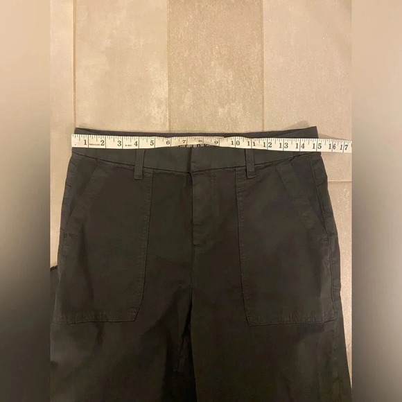 Frank & Eileen Blackstone Utility Pant Italian Twill Washed Black Size 6 - Picture 8 of 9